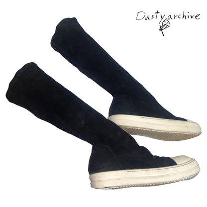 Rick Owens suede leather sock ramones 38