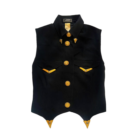 Gianni Versace fall 1992 iconic button vest  40