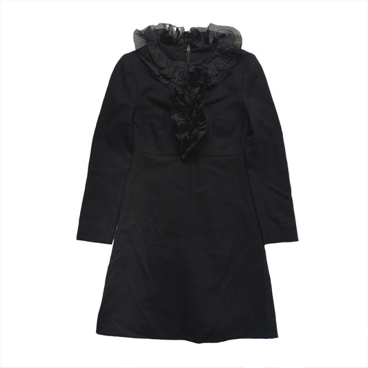 Saint laurent hedi fw14 ruffles wool dress 38