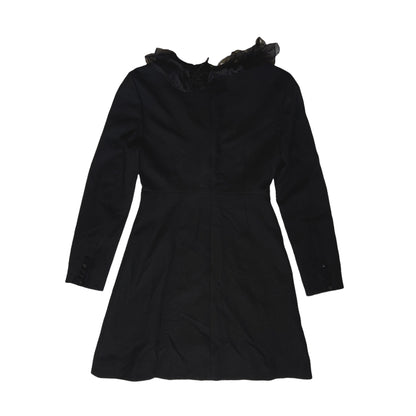 Saint laurent hedi fw14 ruffles wool dress 38