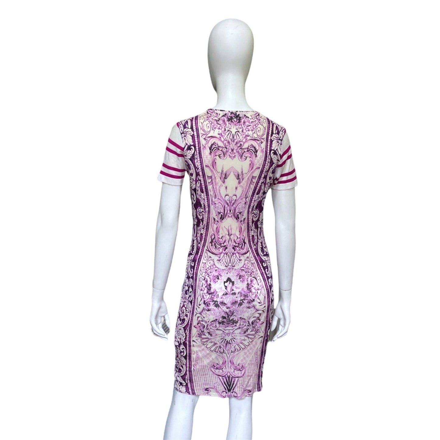 Roberto cavalli mesh print dress 40