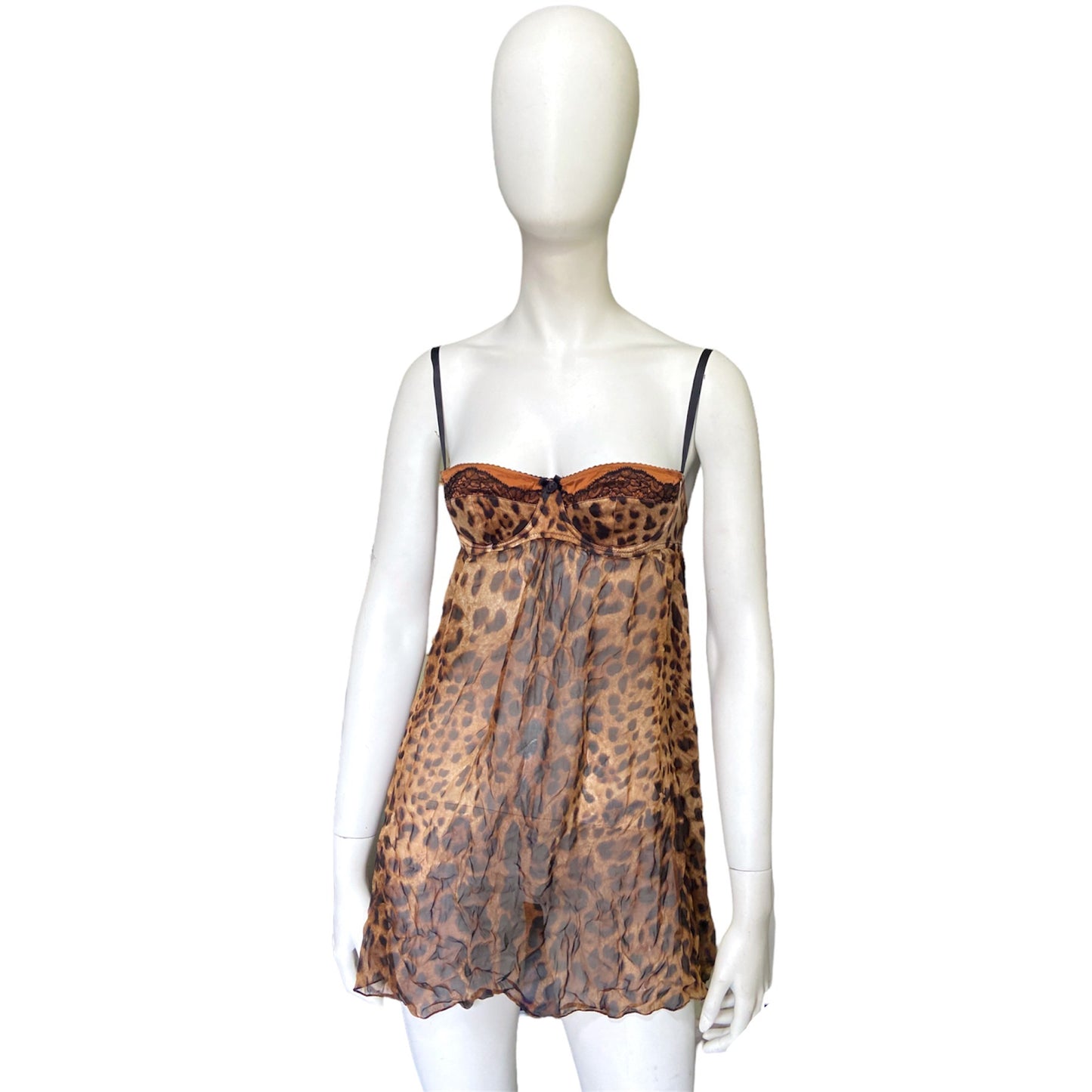 Dolce & Gabbana Y2K leopard print singlet