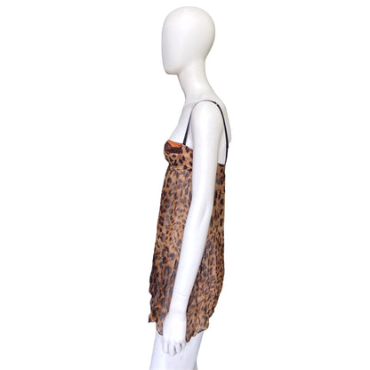 Dolce & Gabbana Y2K leopard print singlet