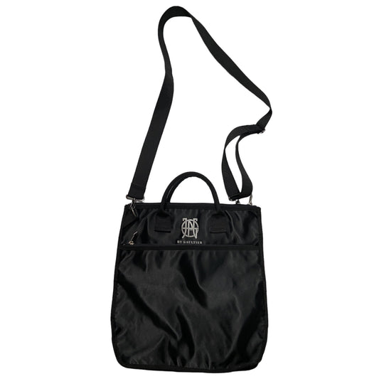 Jean Paul Gaultier nylon black strap bag