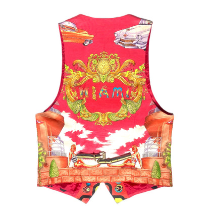 Gianni versace 1993 Miami Tropical South Beach vest