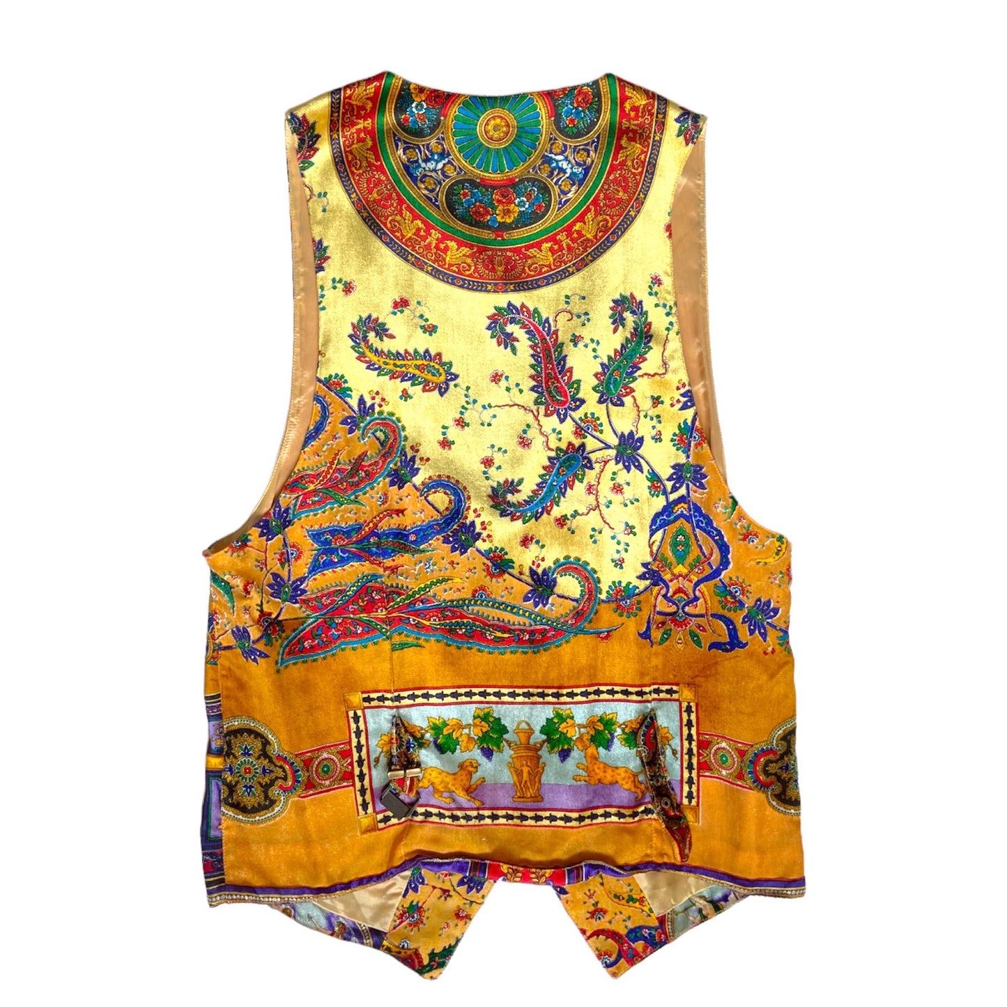 Gianni Versace 1994 velvet baroque silk vest 50