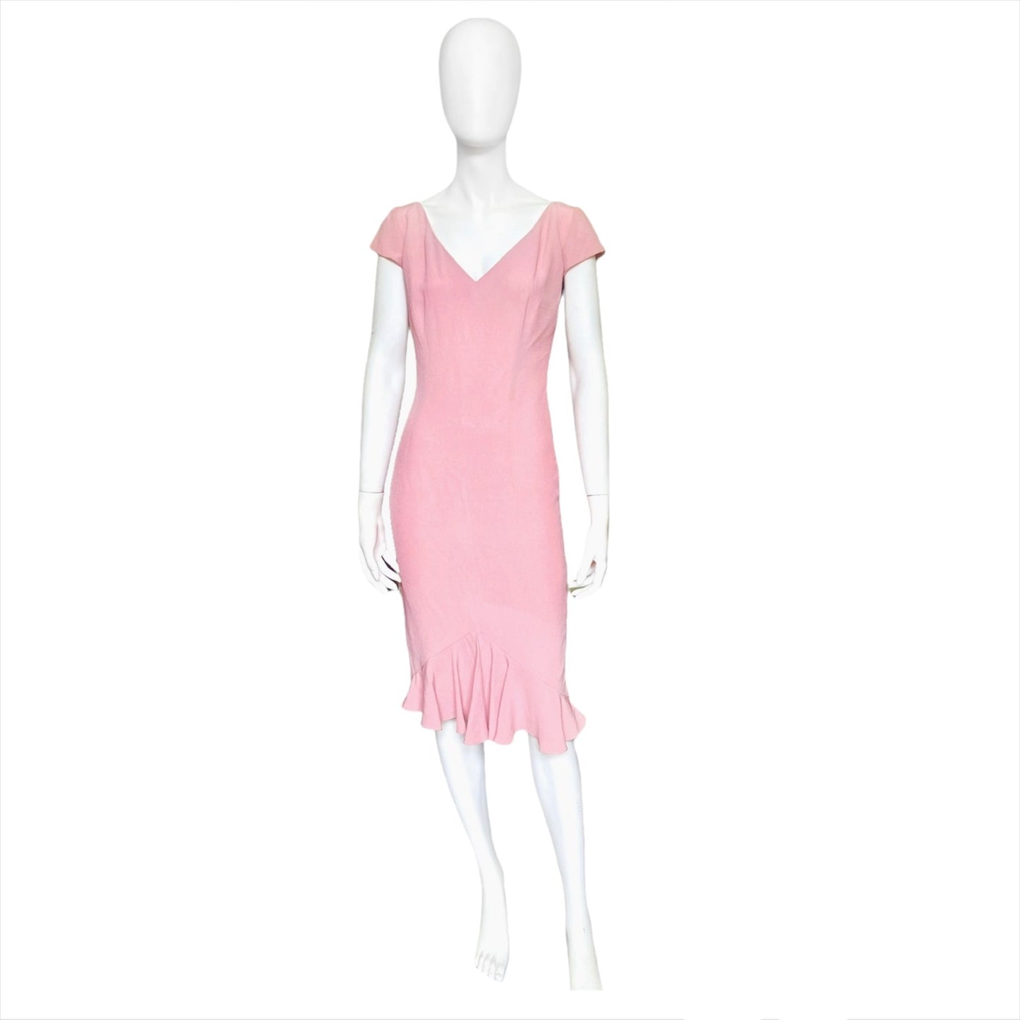 Christian dior Galliano ss99 plunging back pop pink dress