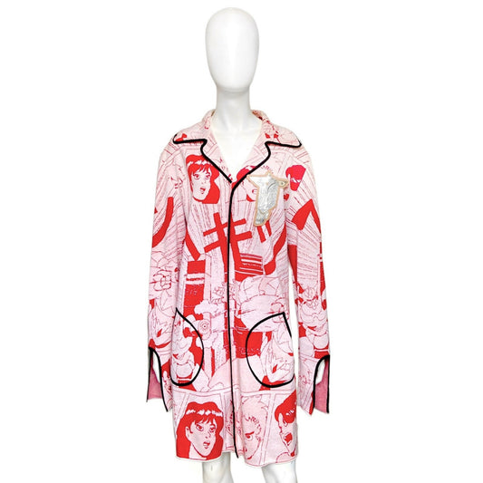 Loewe Spring 2016 Mens Gundam manga knit pajamas coat