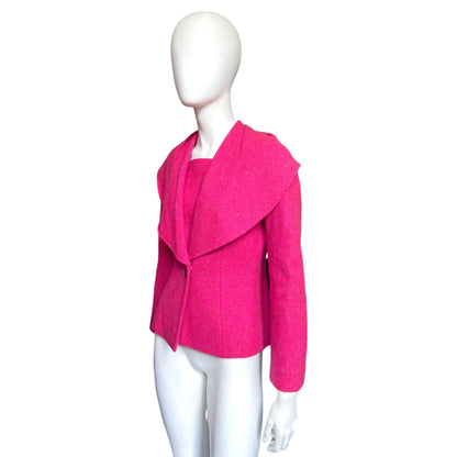 Dior fw1998 galliano pink sprinkle wool blazer coat bar jacket