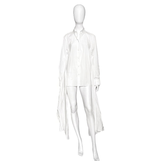 Jean Paul Gaultier ss13 extended side panel wrap shirt 42