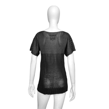 Jean Paul Gaultier open knit mesh tee