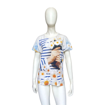 Jean Paul Gaultier ss15 trompe l'oeil portrait tee S