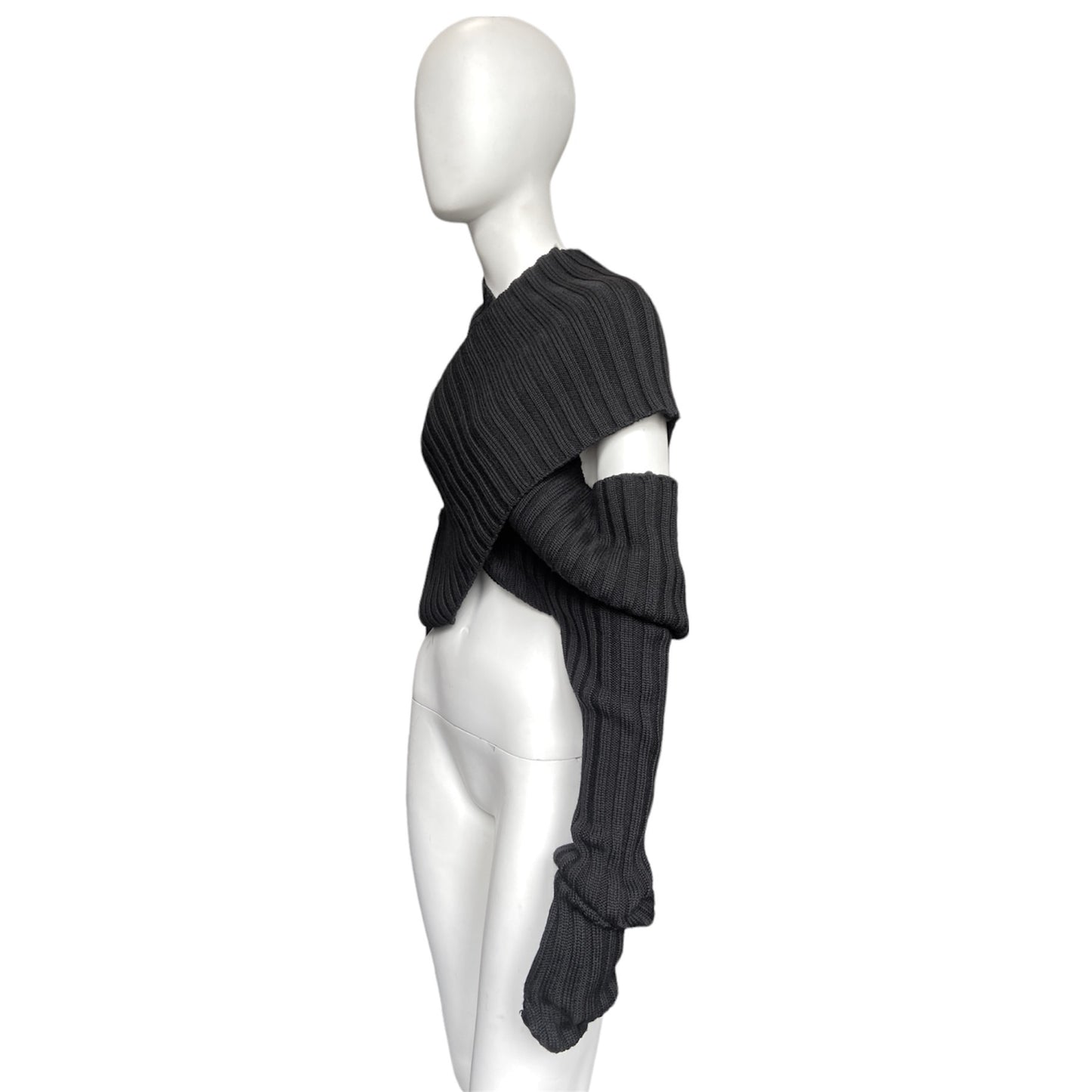 Jean Paul Gaultier fw13 knit arm sleeves warmers OS