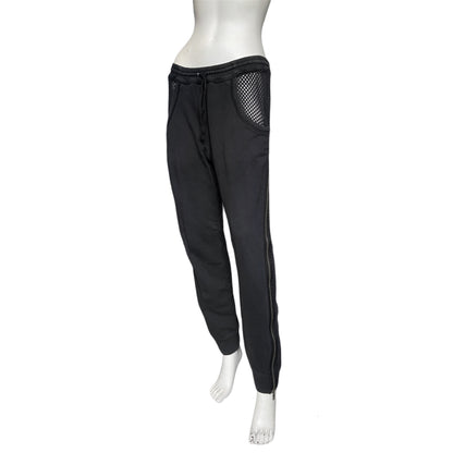 Jean Paul Gaultier fw14 side zip net met joggers sweatpants