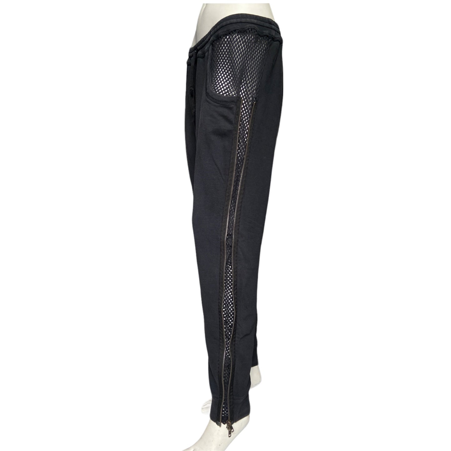 Jean Paul Gaultier fw14 side zip net met joggers sweatpants