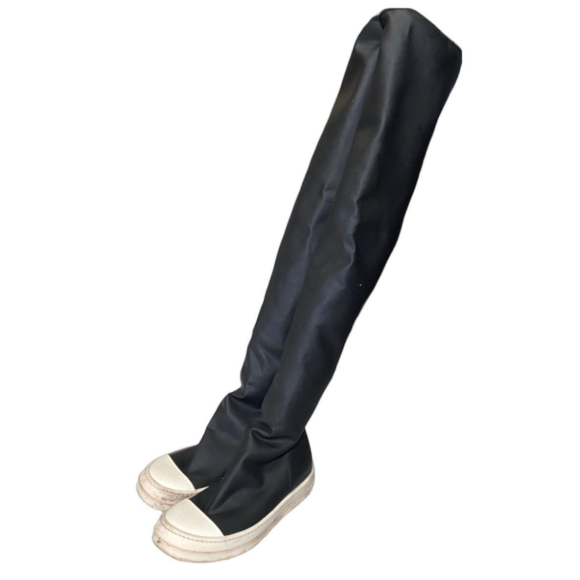 Rick owens drkshdw thigh knee high rubber stocking  sock ramones 37