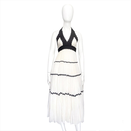 Jean Paul Gaultier Soleli off white mesh puffy dress