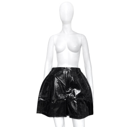 Junya Watanabe spring 2015 geometric flat faux leather shorts