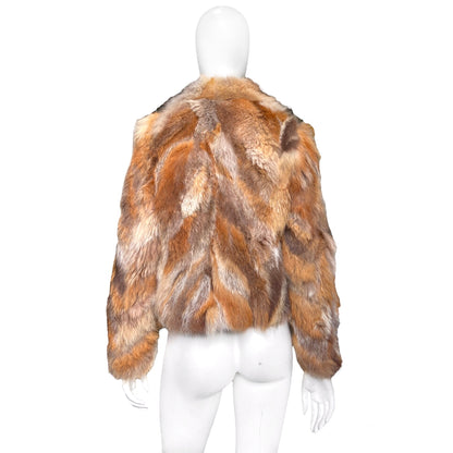 Dior Fall 2001 Fox Fur Artisanal Reversible Jacket Galliano