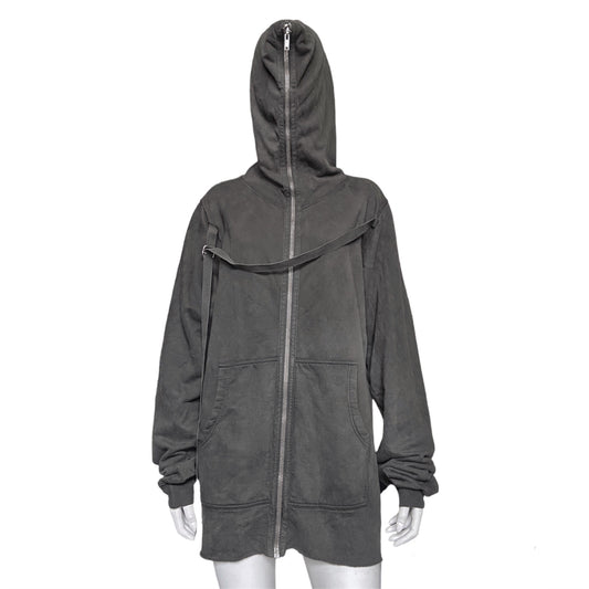 Rick Owens DRKSHDW 2008 bondage gimp hoodie L