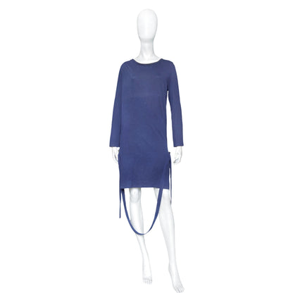 blue dress bondage Vivian Halter Midi Bandage Dress