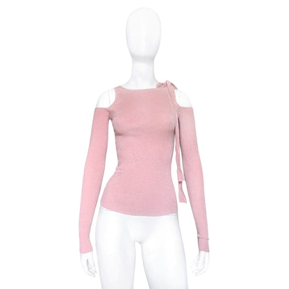 Gucci Tom Ford spring 2004 pink stretch top S