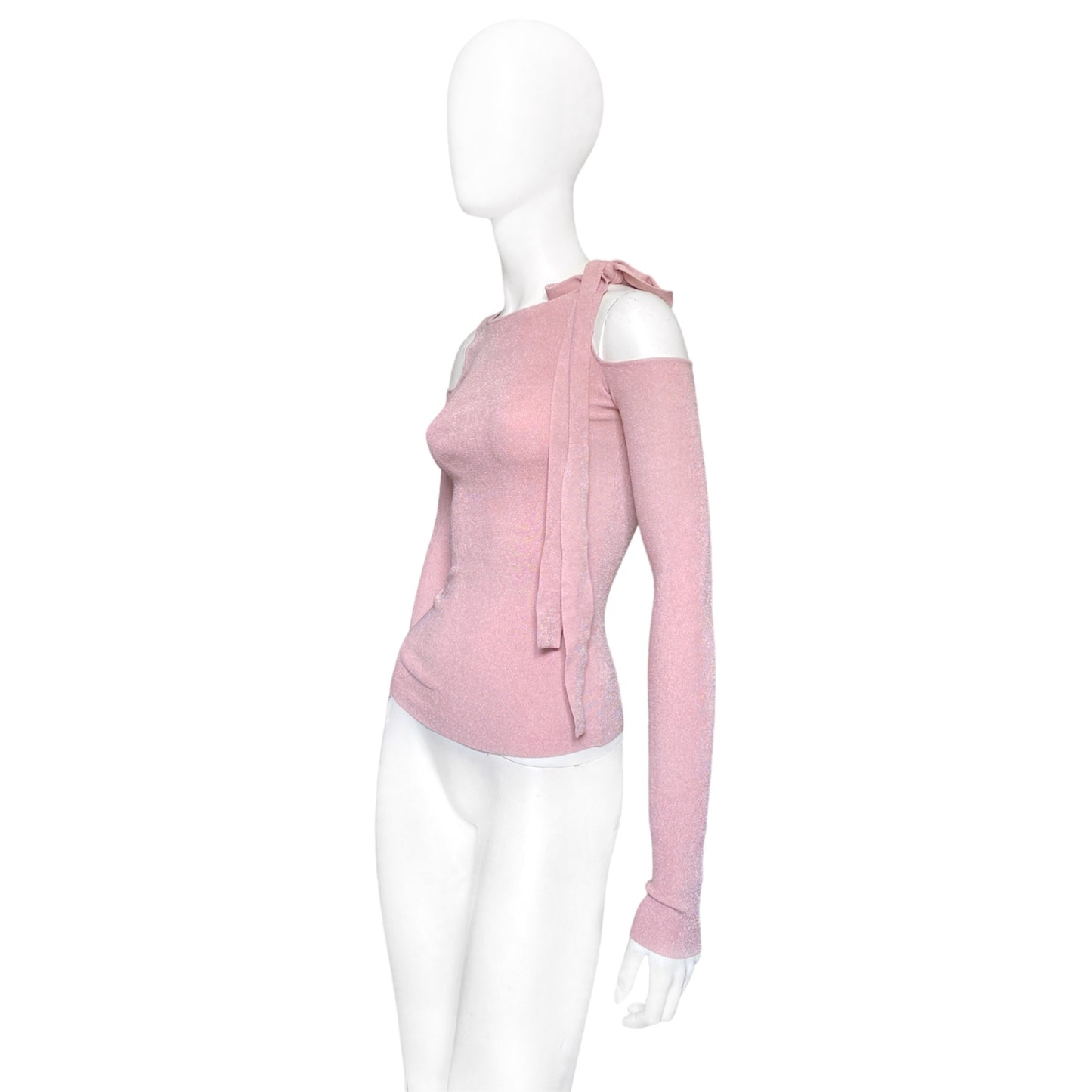 Gucci Tom Ford spring 2004 pink stretch top S