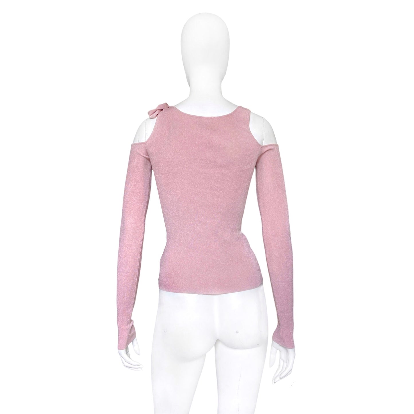 Gucci Tom Ford spring 2004 pink stretch top S