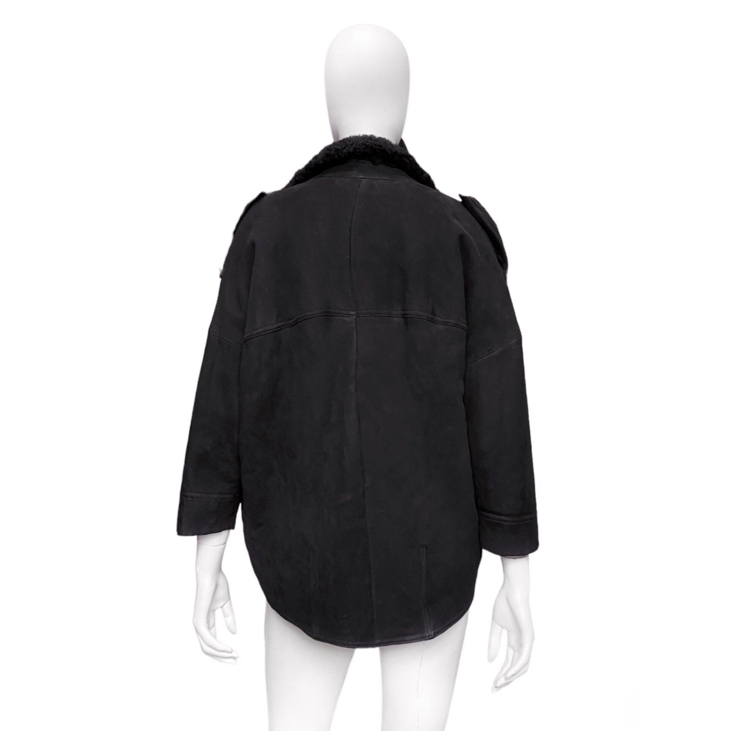 Gucci sheep shearling leather jacket 40