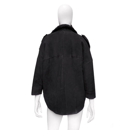 Gucci sheep shearling leather jacket 40