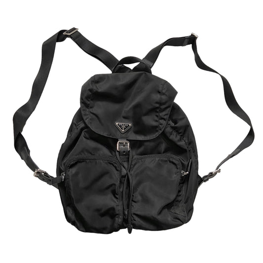 Prada Classic Nylon Drawstring backpack with zips