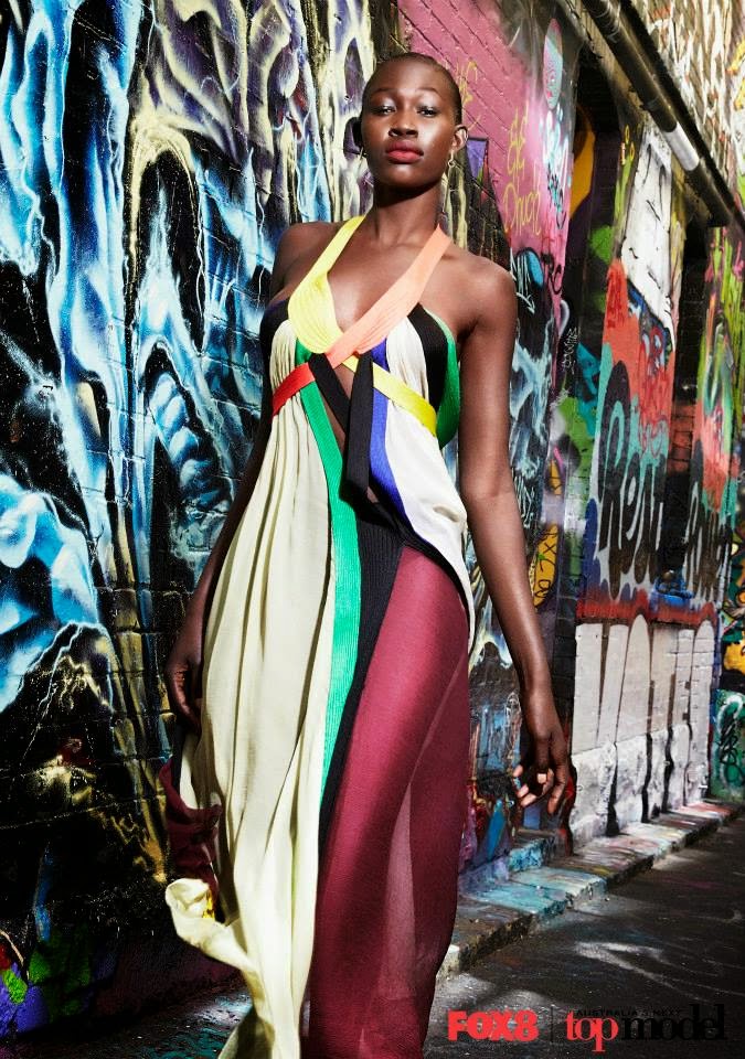 Jean Paul Gaultier Spring 2009 Sex And The City 2 Rainbow Plunging Neckline Cutout Open Back Maxi Dress