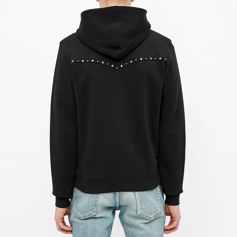 Saint Laurent studded western hoodie jacket S