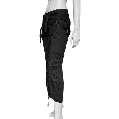 Junya Watanabe Spring 2003 black bondage parachute pants