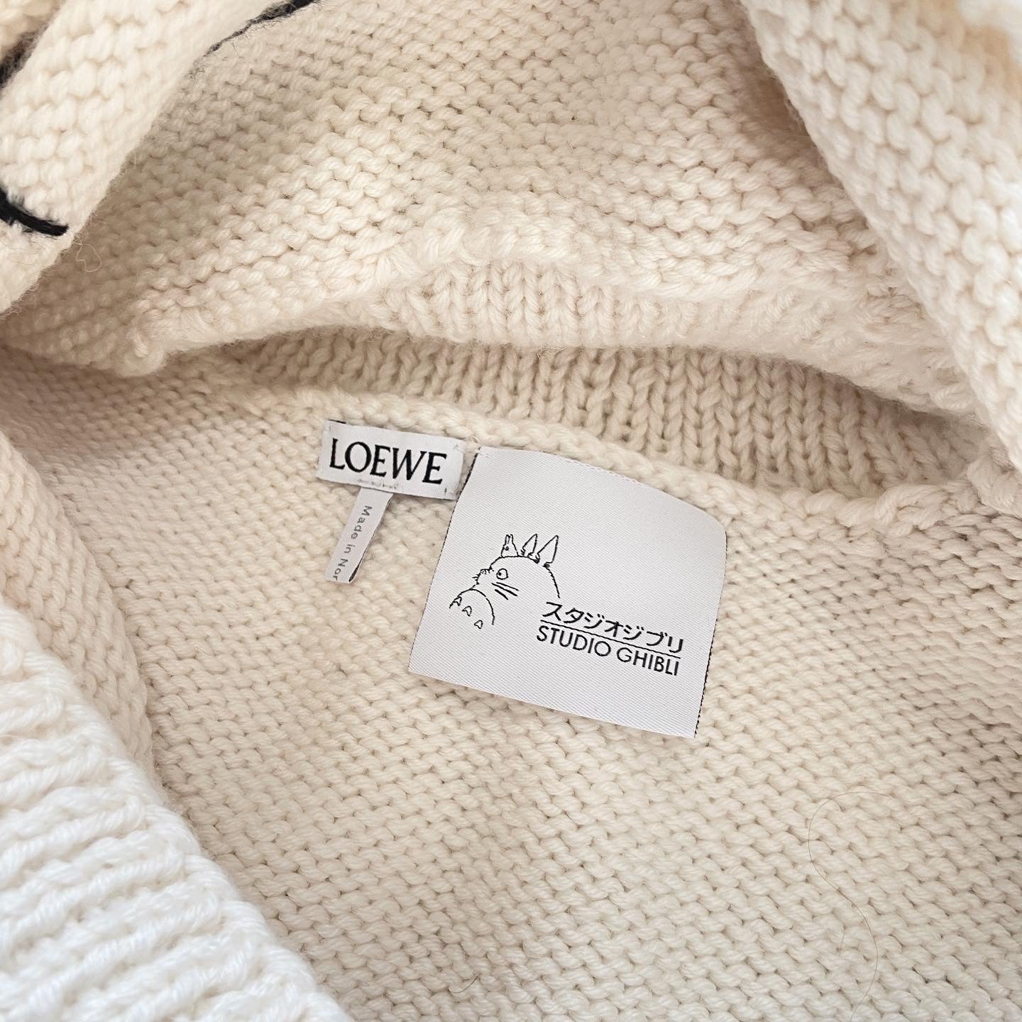 Loewe X Ghibli Studios Spirited Away Chihiro stitched heavy knit turtleneck sweater