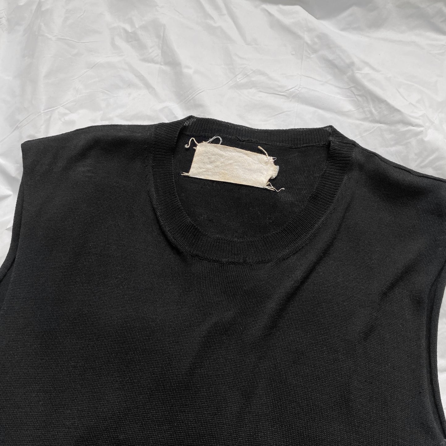 Maison Martin Margiela Miss Deanna spring 2003 outside knit vest tee S