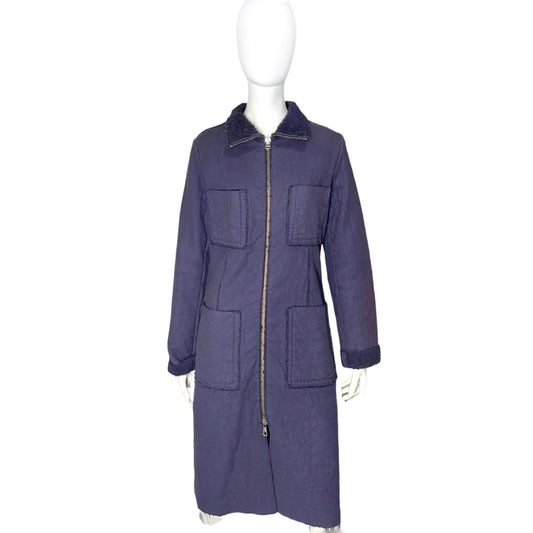 Maison martin margiela 2002 line 6 purple long coat 36