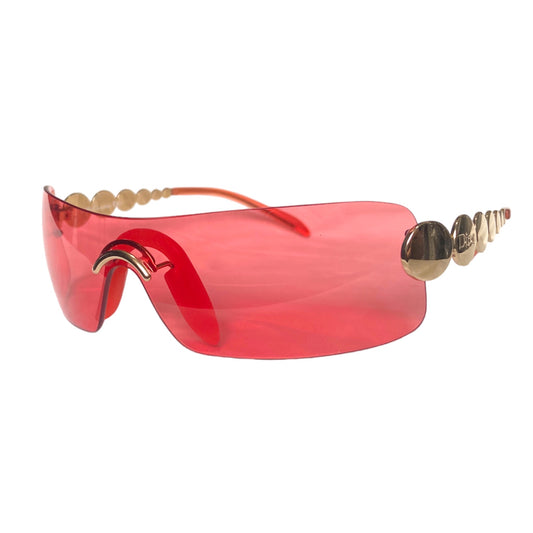 Dior Spring 2004 Galliano Red Gold Ruthenium Sunglasses