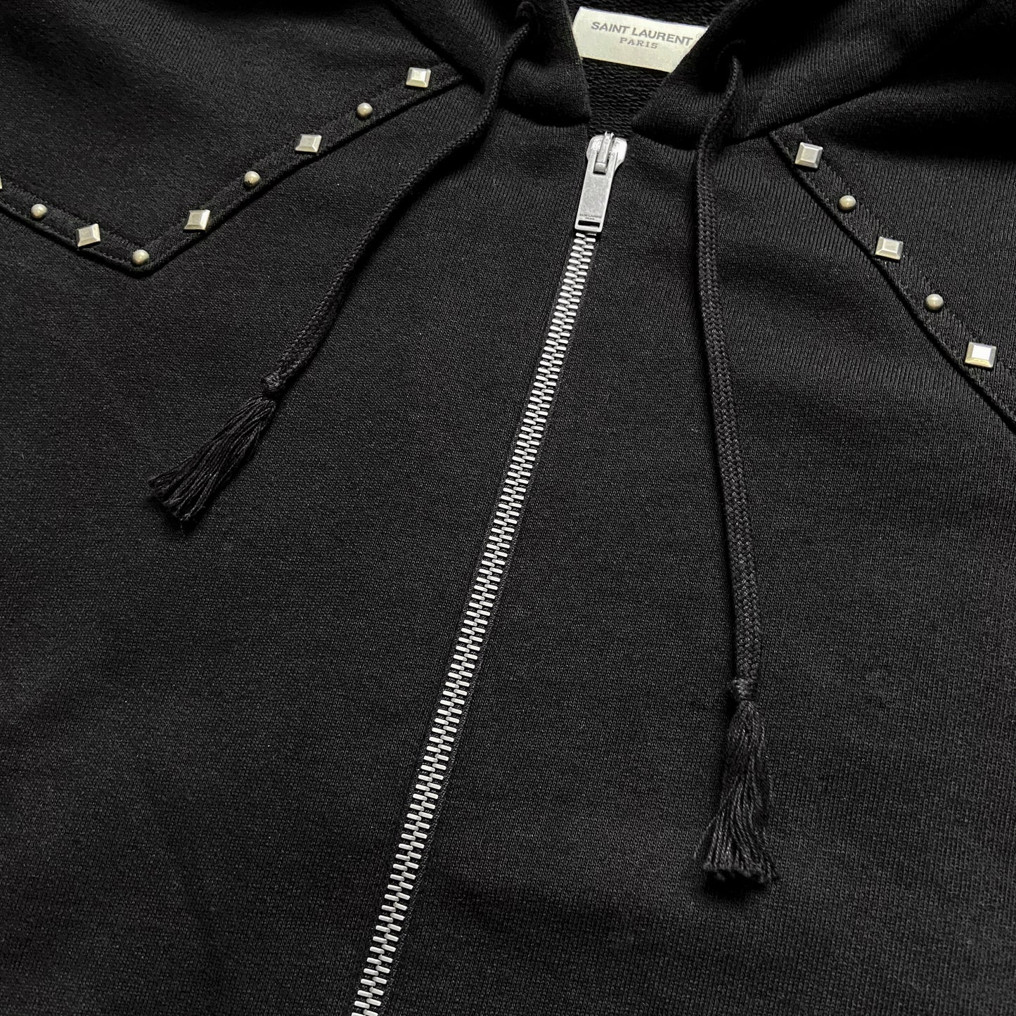 Saint Laurent studded western hoodie jacket S