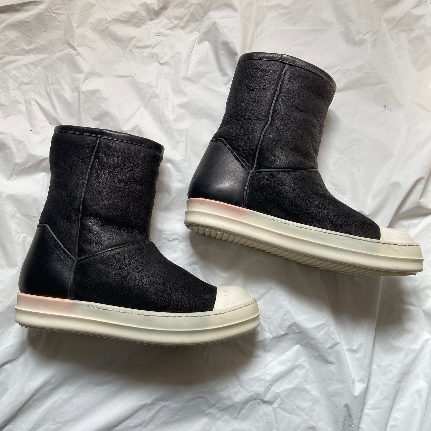 Rick Owens Shearling Sheepskin UGGS Ramones Boots 39