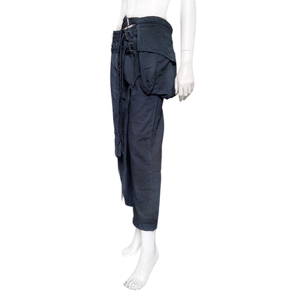 Ann Demeulemeester bondage strap cargo pants 38