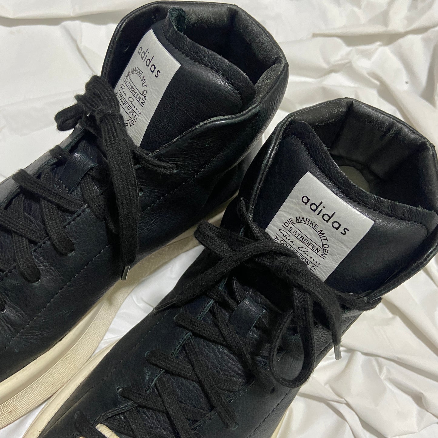 Rick owens x adidas black mastodon pro 43