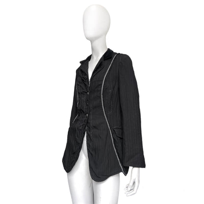 Marithé François Girbaud artisanal decorated blazer jacket 42