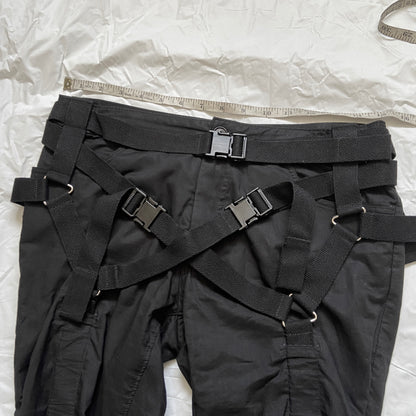 Junya Watanabe Spring 2003 black bondage parachute pants