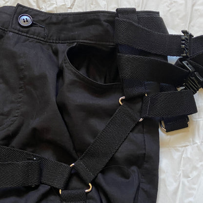 Junya Watanabe Spring 2003 black bondage parachute pants