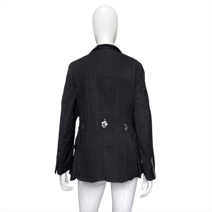 Marithé François Girbaud artisanal decorated blazer jacket 42