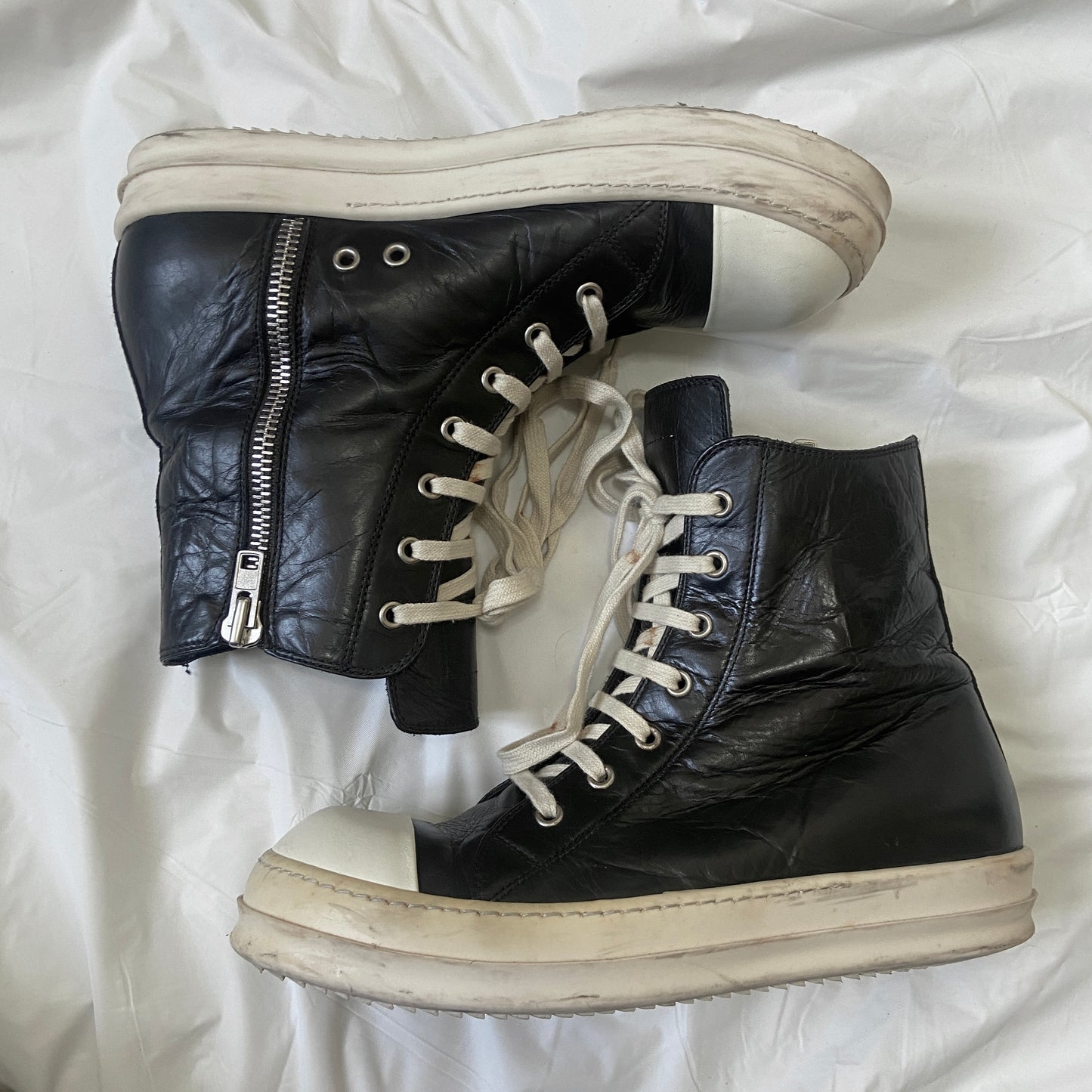 Rick owens leather ramones 41